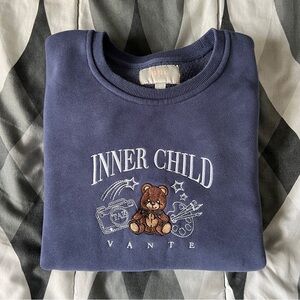 Vintage Blue Sweatshirt “Inner Child” by PPC
